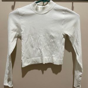 Urban Outfitters White Mock Neck Crop top